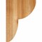 Ekena Millwork Crestline Rough Sawn Corbel, Western Red Cedar, 6"W x 10"D x 14"H COR06X10X14CRE00RWR - alternate 2